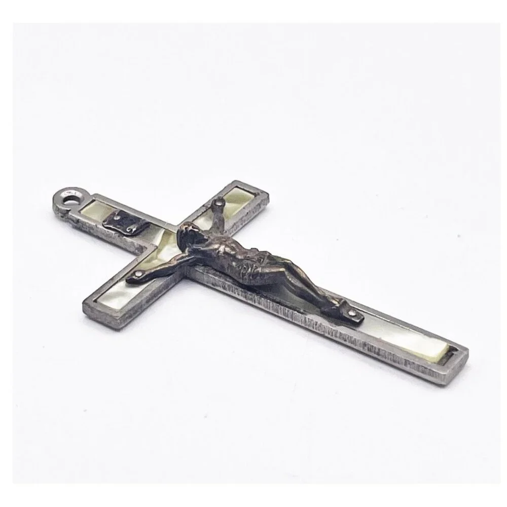 Vintage Roman Catholic Crucifix Catacombs St Callistus Rome Pilgrimage Pendant